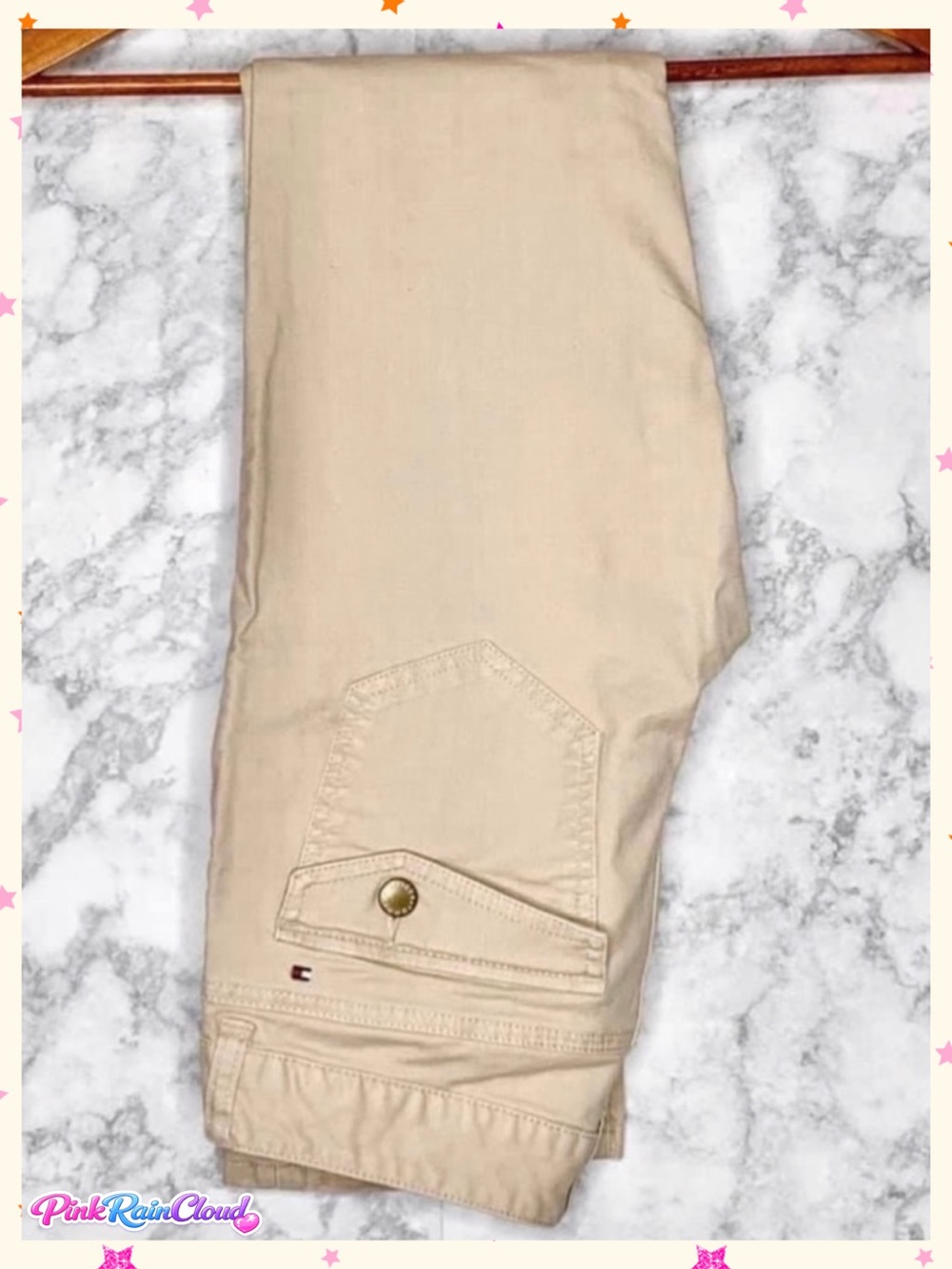 Tommy Hilfiger Khaki Y2K Classic Fit Jeans Women’s 0 Straight Leg Stretch